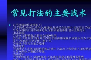 乒乓球正手攻球的技巧与步法（掌握正确的正手攻球步法，提升乒乓球技术水平）