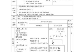 提升足球守门员用脚技巧的教学方法（通过创新训练方法帮助守门员在比赛中灵活运用脚技巧）