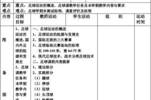 足球入门知识与技巧教案