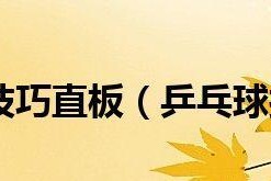 乒乓球高级技巧揭秘（掌握这些技巧，让你成为乒乓球高手！）